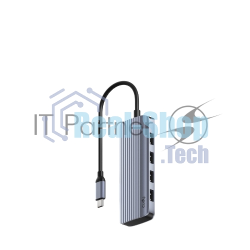 USB-концентратор Cudy UH500, USB Type-C, HDMI + USB-A + USB Type-C port for PD Charging, адаптер/ USB Type-C