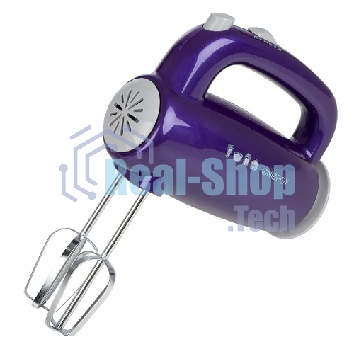 Миксер Energy EN-295P, 5 скоростей, 300 Вт, фиолетовый