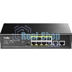 Коммутатор Cudy FS1010PG (L2) 8x100Мбит/с 2x1Гбит/с 8PoE+ 120W неуправляемый