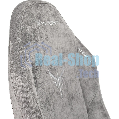 Кресло Бюрократ Knight N1 Fabric серый, ткань, 120 кг, механизм качания