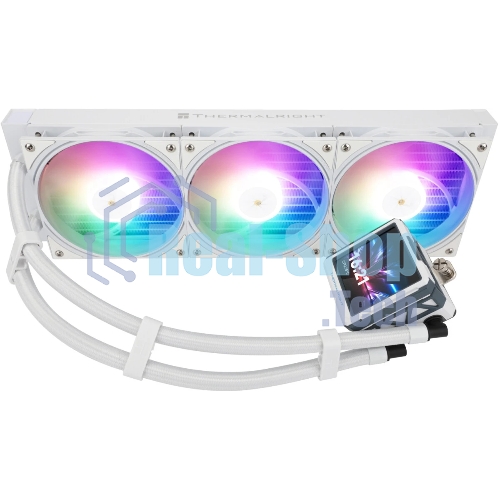 Водяное охлаждение для процессора Water Cooling System Thermalright Frozen Warframe 360 Ultra White Argb (360мм, White, ARGb/Fans: 3x120мм, 70.84CFM, 29.8dBA, 2000RPM/Pump height 60мм, 23dBA, 3000RPM, Rad thickness 27mm/S: 1200, 1700, 1851, 2011, 2066, 115X, AM5, AM4)