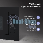 Встраиваемая микроволновая печь Zigmund & Shtain BMO 24 B черный, 25 л, 900 Вт, переключатели - сенсор/поворотный механизм