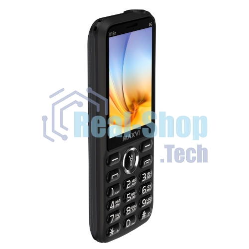 Мобильный телефон Maxvi K15n 4G черный