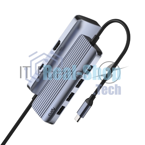 USB-концентратор Cudy UH500, USB Type-C, HDMI + USB-A + USB Type-C port for PD Charging, адаптер/ USB Type-C