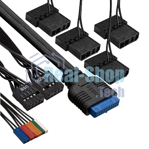 Компьютерный корпус Miditower ExeGate i3 BASE-NPX600 (ATX, БП 600NPX с вент. 12 см, с окном, 1*USB+1*USB 3.0, аудио, 4 вент. 12см с RGb подсветкой)