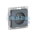 Механизм розетки 1-м СП AtlasDesign 16А IP20 без заземл. грифель