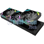 Водяное охлаждение для процессора SAMA Q60 Black (360мм, LED temp., черный, ARGb/Fans: 3x120мм, 86CFM, 30dBA, 2600RPM/Pump height 64мм, 30dBA, 2800RPM, Rad thickness 27мм/S: 1851, 1700, 1200, 20XX, 115X, AM5, AM4)