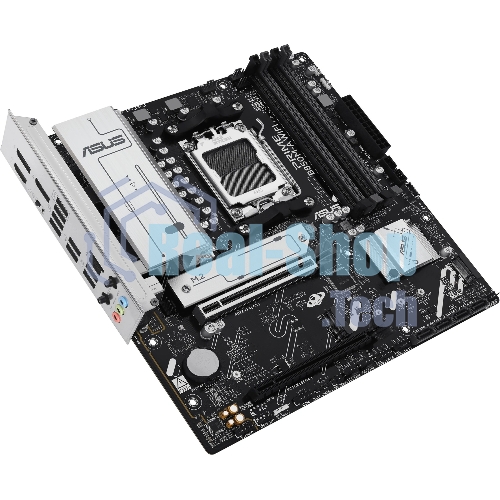 Материнская плата ASUS PRIME B850M-A WIFI, AM5, AMD B850, 4xDDR5, 4xSATA, 3xM.2, 1xPCIe 5.0 x16, 1xPCIe 4.0 x16, 1xHDMI, 2xDP, 1x2.5Gb LAN, Wi-Fi 6E, Bluetooth 5.3, 2xUSB-A 10Gbps, 2xUSB-A 5Gbps, 4xUSB-A 2.0, 3x3.5 мм, 7.1, mATX