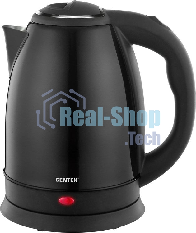 Чайник электрический Centek CT-1068 черный, 2.0 л, 2000 Вт, скрытый нагревательный элемент