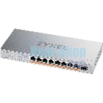 Коммутатор Zyxel XMG-108HP-EU0101F (L2) 8x2.5 Гбит/с 1SFP+ 8PoE++ 100W неуправляемый
