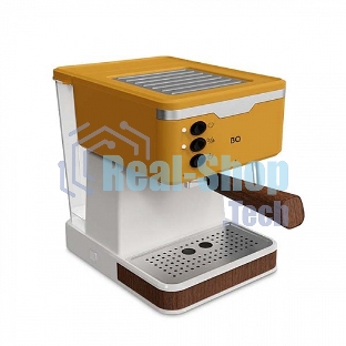 Кофеварка эспрессо BQ CM2006 желтый, исп. кофе - молотый, 1.7 л, 850 Вт, 20 бар