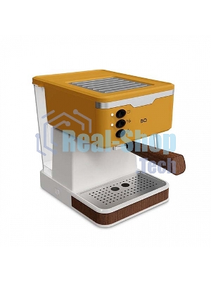 Кофеварка эспрессо BQ CM2006 желтый, исп. кофе - молотый, 1.7 л, 850 Вт, 20 бар