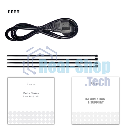 Блок питания 750W Ocypus Delta P750 (ATX, 80 PLUS Bronze, APFC, 20+4 pin, 120мм fan, PCI-E 6+2Px3, 8xSATA) (Delta-P750-B1FDBK024X-EU)
