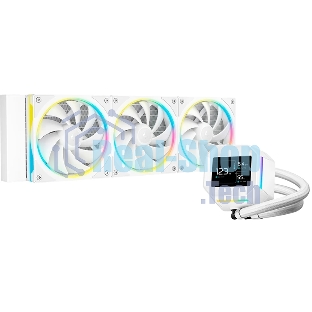 Система жидкостного охлаждения Deepcool LM360 WH ARGb Soc-AM5/AM4/1200/1700/1851 белый 4-pin 19-36dB Al LCD 250W 1729gr Ret (R-LM360-WHDMMC-1)
