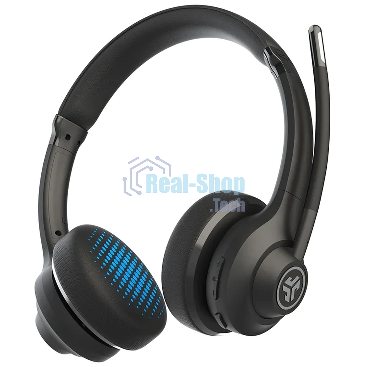 Гарнитура JLab Work Wireless Headset Gen 2 чёрный, беспроводная, Bluetooth/USB-C, до 45 ч, микрофон с шумоподавлением