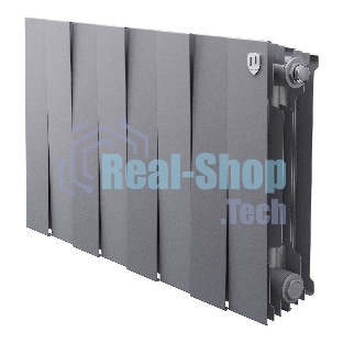 Радиатор биметаллический Royal Thermo PianoForte 300 Серебристый - 8 секц.