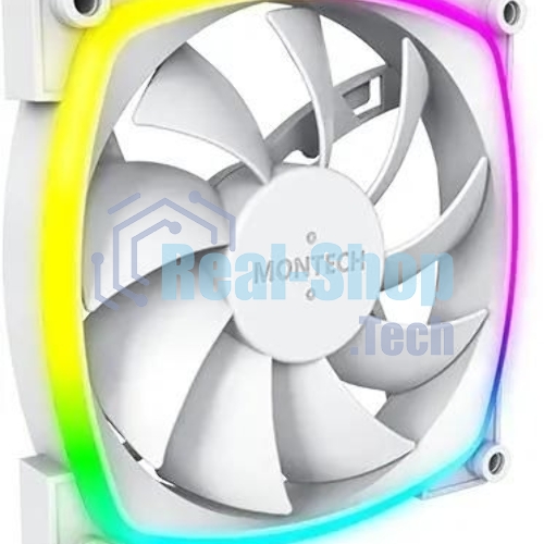 Вентилятор для корпуса MONTECH AX120 PWM белый, 120 мм, 1600 об/мин, 27 дБ, 4 pin