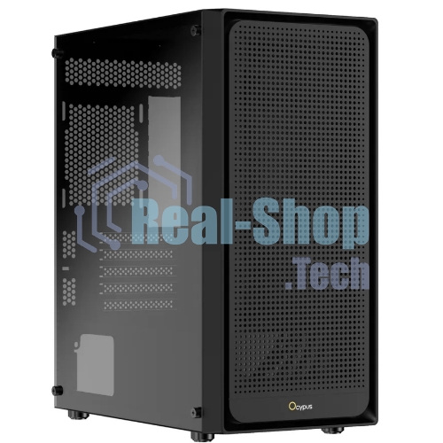 Компьютерный корпус Ocypus Gaммa C50 без БП черный (Gaммa-C50-BKG000XX-GL)
