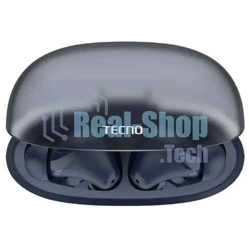 Наушники TWS Tecno Buds 4 темно-синий, внутриканальные, Bluetooth, до 6 ч