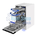 Посудомоечная машина Maunfeld MLP45230 Light Beam, белый, 44.8 см, 10 компл., 47 дБ, класс A++