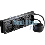 Водяное охлаждение для процессора SAMA Q60 Black (360мм, LED temp., черный, ARGb/Fans: 3x120мм, 86CFM, 30dBA, 2600RPM/Pump height 64мм, 30dBA, 2800RPM, Rad thickness 27мм/S: 1851, 1700, 1200, 20XX, 115X, AM5, AM4)