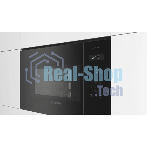 Микроволновая печь встраиваемая Bosch BEL454MB1F 6 Series, 900Вт,LED-display,AutoPilot 8, 25 л, гриль, черный, 382x594x388 мм