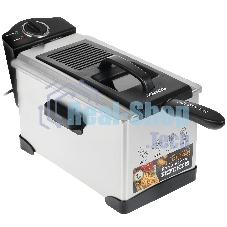 Фритюрница Centek CT-1431 серебристый, 1800 Вт, 3.5 л, 1 кг, антипригарное покрытие