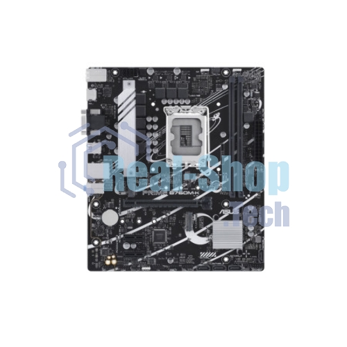 Материнская плата ASUS PRIME B760M-K, LGA 1700, Intel B760, 2xDDR5, 4xSATA, 2xM.2, 1xPCIe 4.0 x16, 2xPCIe x1, 1xHDMI, 1xVGA, 1x 2.5Gb LAN, 2xUSB-A 3.2 Gen 1, 2xUSB-A 2.0, 3x3.5 мм, 7.1, mATX