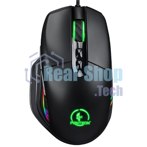 Мышь проводная Jet.A Panteon PS120 черный, 6200 dpi, USB, кнопки - 8