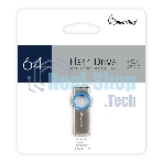 Флешка USB Smartbuy Metal Blue (SB064GbMC2), 64Gb, USB 2.0, R/W 20/10, синий/серебристый