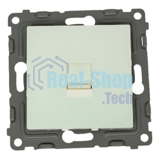 Розетка компьютерная 1-м TOKOV ELECTRIC СП Pixel RJ45 кат.5E механизм перламутр.