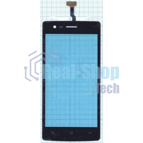 Сенсорное стекло (тачскрин) для OPPO Neo 5 (2015), черное