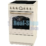 Плита электрическая Gorenje GECS5B70CLI бежевый, конфорок 4 электрических, духовка 70 л, 50 см x 85 см x 59.4 см