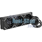 Водяное охлаждение для процессора SAMA Q60 Black (360мм, LED temp., черный, ARGb/Fans: 3x120мм, 86CFM, 30dBA, 2600RPM/Pump height 64мм, 30dBA, 2800RPM, Rad thickness 27мм/S: 1851, 1700, 1200, 20XX, 115X, AM5, AM4)