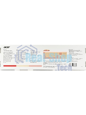 Комплект клавиатура + мышь Acer OCC205 беспроводной USB, 1200 dpi, розовый/бежевый