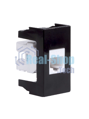 Розетка компьютерная DKC Viva 45238 1-м 1 мод. RJ45 кат.5E черный