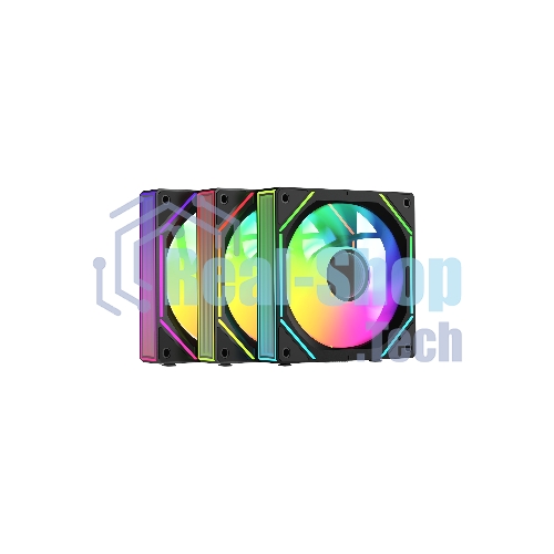 Комплект реверсных вентиляторов Gamma F12 UNI BK ARGB REVERSE BLADE 3in1