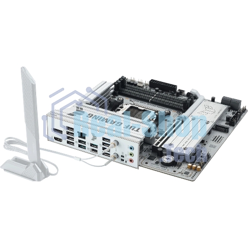 Материнская плата Asus TUF GAMING B850M-PLUS WIFI7 W, AM5, AMD B850, 4xDDR5, 4xSATA, 3xM.2, 1xPCIe 5.0 x16, 1xPCIe 3.0 x1, 1xDP, 1xHDMI, 1x2.5Gb LAN, Wi-Fi 7, Bluetooth 5.4, 1xUSB-C 20Gbps, 3xUSB-A 10Gbps, 4xUSB-A 5Gbps, 4xUSB-A 2.0, 5x3.5 мм, 7.1, mATX