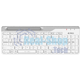 Клавиатура беспроводная A4Tech Fstyler FBK25, USB, Bluetooth/Радиоканал, белый/серый