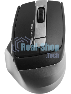 Мышь беспроводная A4Tech Fstyler FG35 серый/черный, 2000 dpi, радиоканал, USB, кнопки - 6