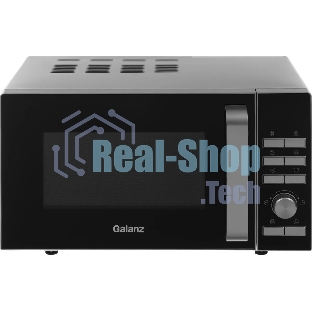 Микроволновая печь Galanz MOS-2402FDS серебристый/черный, 20 л, 800 Вт, переключатели - кнопки, поворотный механизм