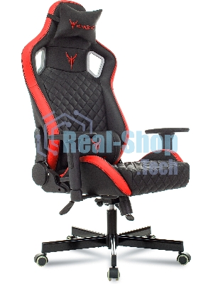 Кресло Knight OUTRIDER черный/красный, экокожа, 120 кг, механизм качания