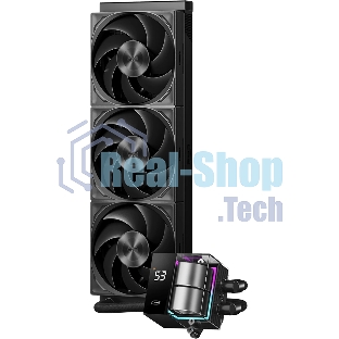 Система жидкостного охлаждения PcCooler DS360 Pro Digital ARGb Soc-AM5/AM4/1200/1700/1851 черный 4-pin 15-34.3dB Al LCD 310W Ret (D7-S360WBKN-GL)