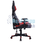 Кресло игровое Cactus CS-CHR-090BLR черный/красный, сиденье черный/красный, эко.кожа/сетка, крестовина пластик, пластик черный