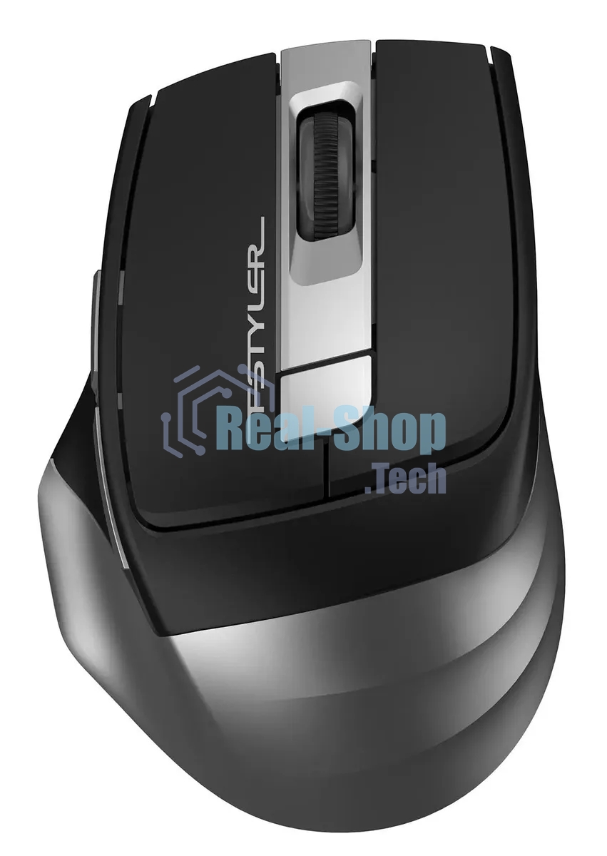 Мышь беспроводная A4Tech Fstyler FG35 серый/черный, 2000 dpi, радиоканал, USB, кнопки - 6