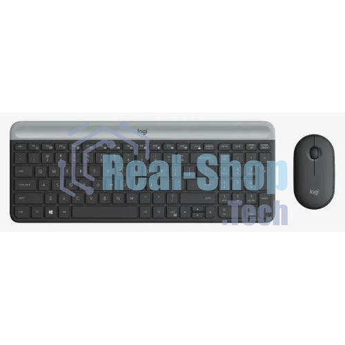 Комплект клавиатура+мышь Logitech MK470 беспроводной, USB, 1000 DPI, чёрный