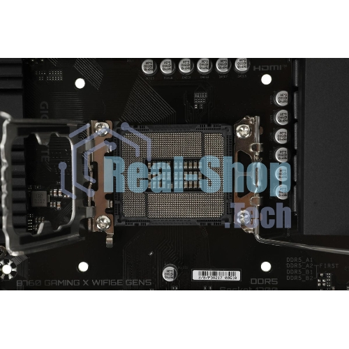 Материнская плата Gigabyte B760 GAMING X WIFI6E GEN5, LGA1700, Intel B760, 4xDDR5, 4xSATA, 3xM.2, 1xPCIe 5.0 x16, 2xPCIe 3.0 x1, 1xHDMI, 1xDP, 1x2.5Gb LAN, Wi-Fi 6E, Bluetooth 5.3, 1xUSB-C 5Gbps, 1xUSB-A 10Gbps, 1xUSB-A 5Gbps, 5xUSB-A 2.0, 6x3.5 мм, 7.1, ATX