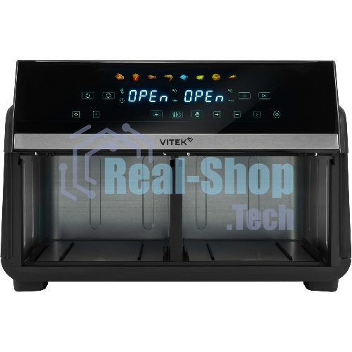 Аэрогриль Vitek VT-AF1001 черный, 2400 Вт, 10 л, сенсор, 8 программ