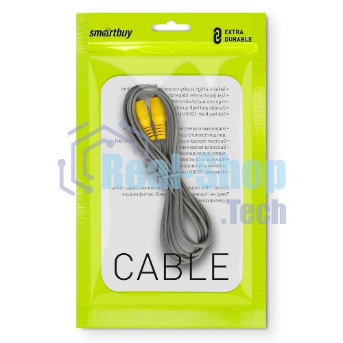 Кабель соединительный Smartbuy 1xRCA (M) - 1xRCA (M), 3,0 m, в пакете (KA-113-250)