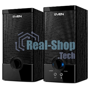 Колонки SVEN SPS-603 черный USB-порт ПК, ноутбука или адаптер 5V DC